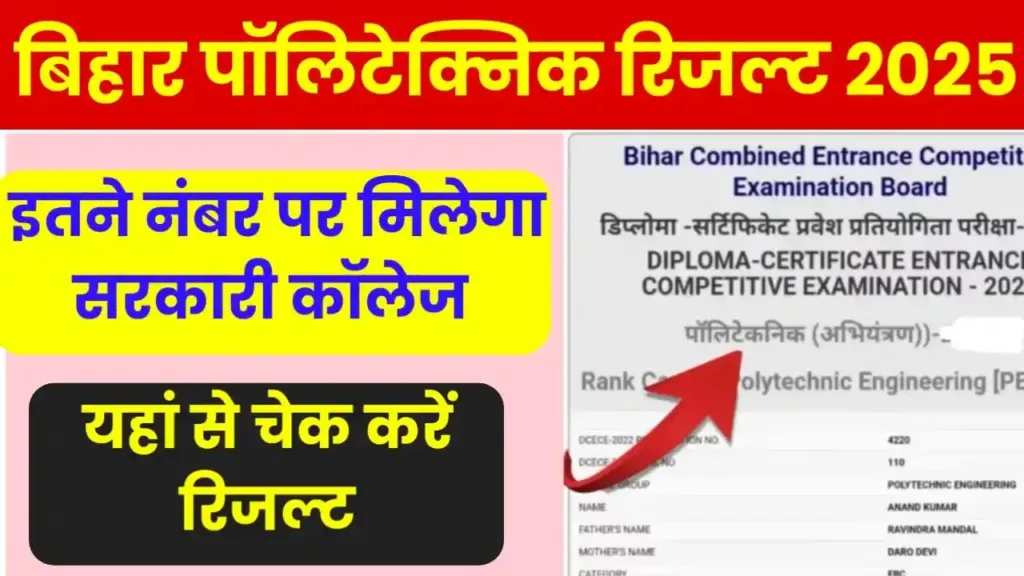 Bihar Polytechnic Result 2025 Date