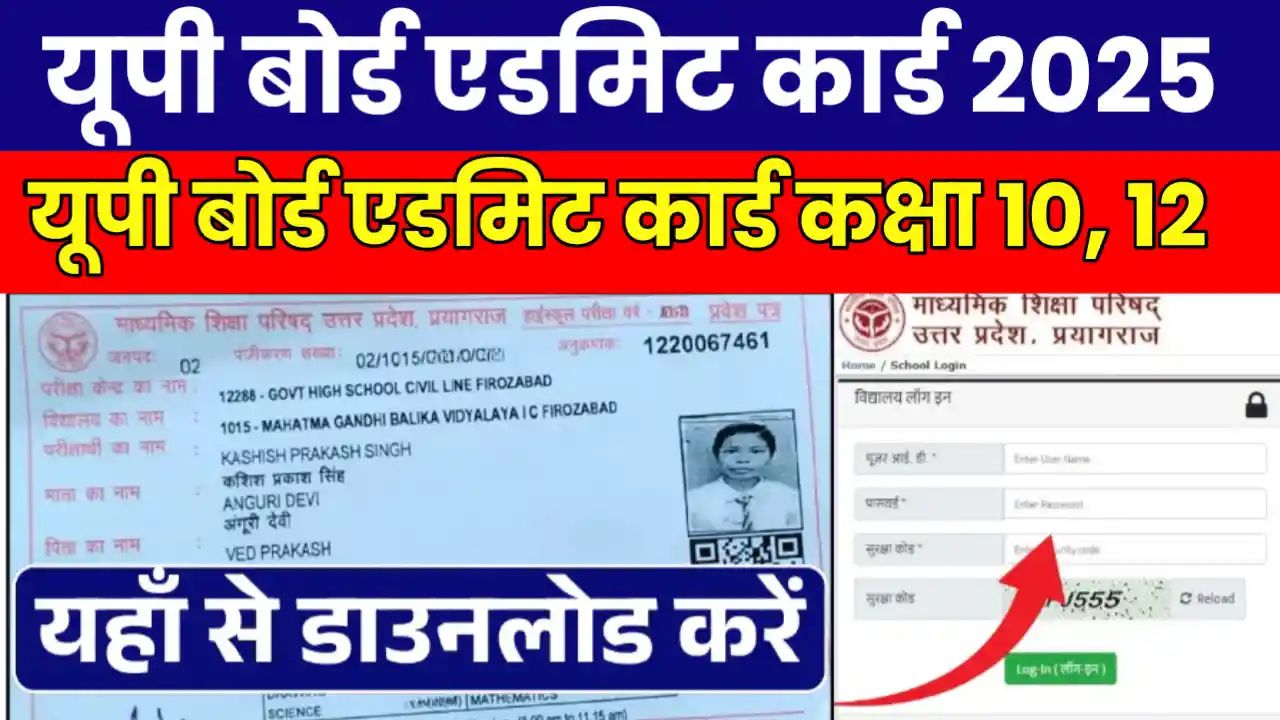 UP Board Admit Card 2025 Out