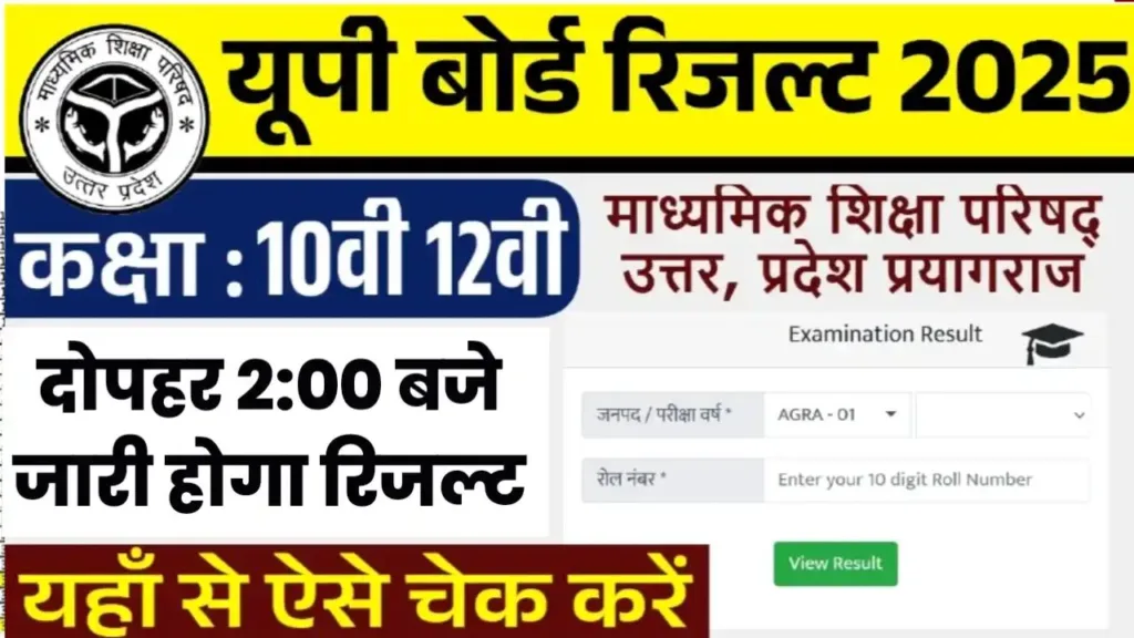 UPMSP UP Board Result 2025 Date