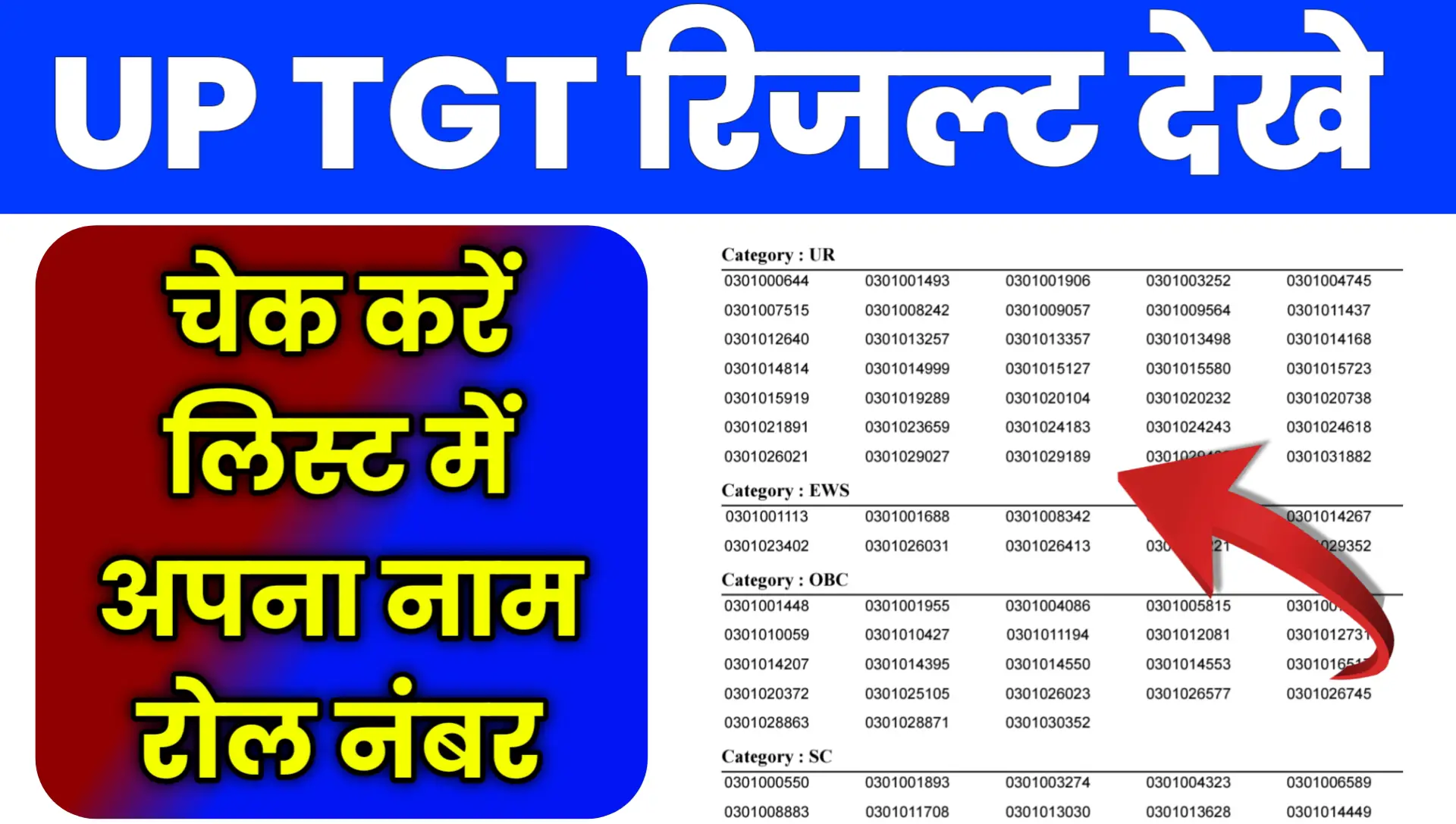 UP TGT Result 2026 PDF Download Check CUT Off